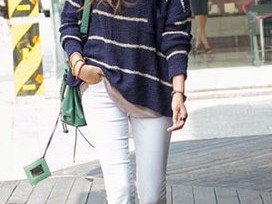 针织衫搭裤子万能公式 穿对就时髦