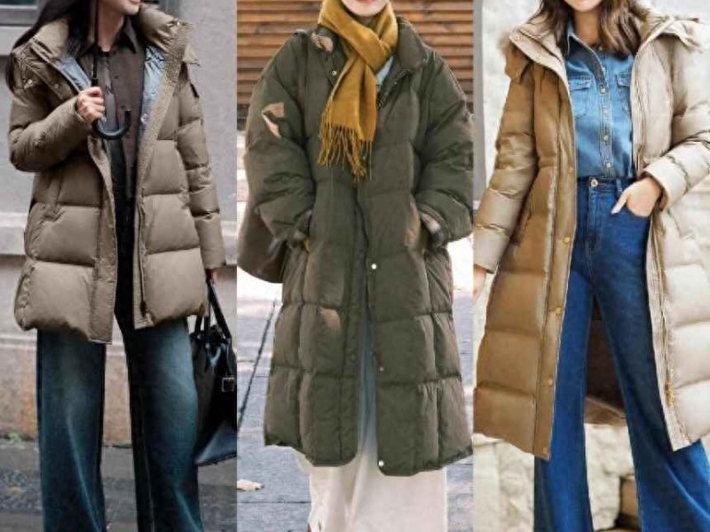 冬日小清新穿搭：40+女性羽绒服配阔腿裤与大衣搭卫衣的时尚秘诀