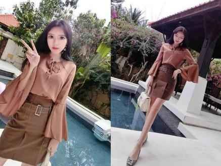 胖女生韩范穿搭秘籍：清爽休闲BF风显瘦新招